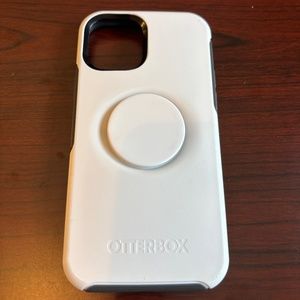 White Otterbox Pop Symmetry series iPhone 12 Pro Case